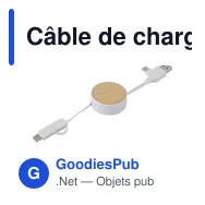 Câble de charge extensible en ABS Jared - Miniature 7