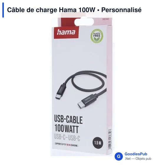 Câble de charge Hama 100W - Image 12
