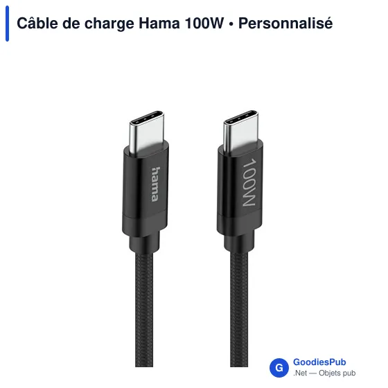 Câble de charge Hama 100W - Image 3