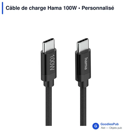 Câble de charge Hama 100W - Image 4