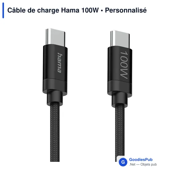 Câble de charge Hama 100W - Image 10