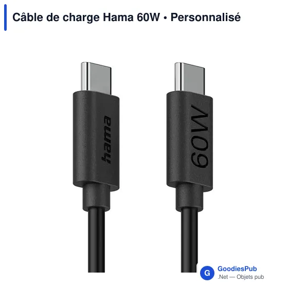 Câble de charge Hama 60W - Image 3