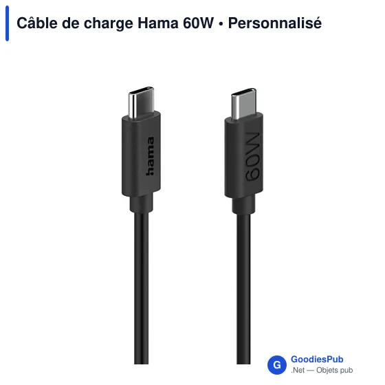 Câble de charge Hama 60W - Image 5
