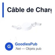 Câble de Charge Kiotex - Miniature 1