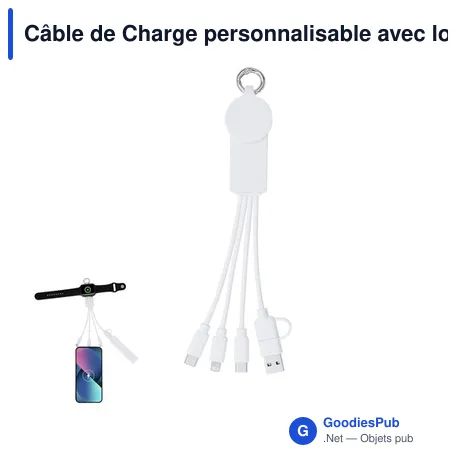 Câble de Charge personnalisable avec logo - Krizia