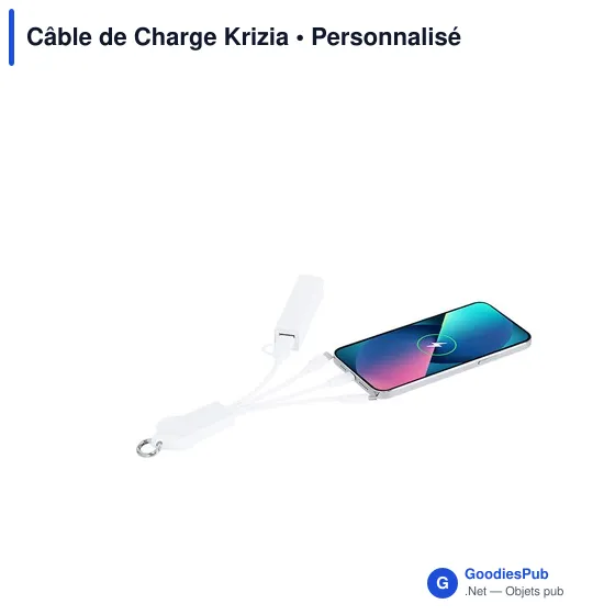 Câble de Charge personnalisable avec logo - Krizia - Image 3