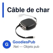 Câble de charge personnalisable avec logo | Luborek - Miniature 1