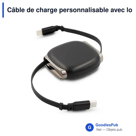 Câble de charge personnalisable avec logo | Luborek