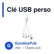 Clé USB personnalisable avec logo en carton de lait recyclé - Miniature 1