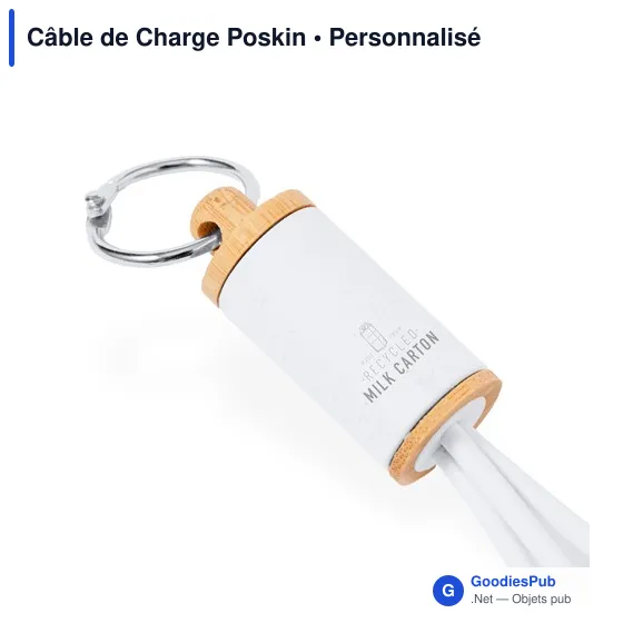 Clé USB personnalisable avec logo en carton de lait recyclé - Image 3