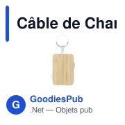 Câble de Charge Personnalisable Rusell avec Logo - Design Éco-Responsable - Miniature 2