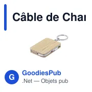 Câble de Charge Personnalisable Rusell avec Logo - Design Éco-Responsable - Miniature 4