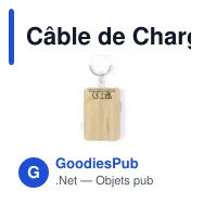 Câble de Charge Personnalisable Rusell avec Logo - Design Éco-Responsable - Miniature 6