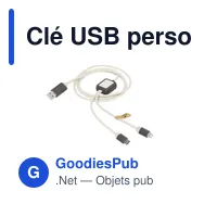 Clé USB personnalisable avec logo pour entreprises - Miniature 1