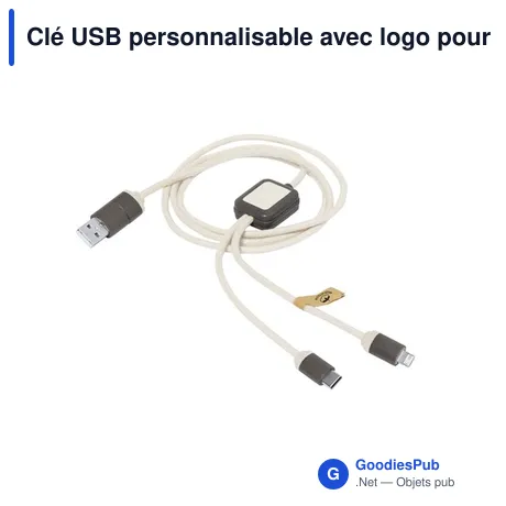 Clé USB personnalisable avec logo pour entreprises
