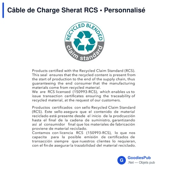 Câble de Charge Sherat RCS - Image 4