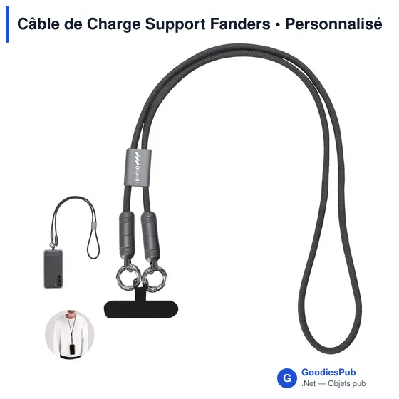 Câble de Charge Personnalisable Fanders avec Logo - Image 1