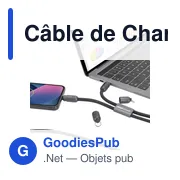 Câble de Charge Personnalisable Fanders avec Logo - Miniature 6