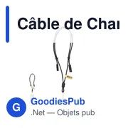 Câble de Charge Support personnalisable avec logo - Tebrer - Miniature 1