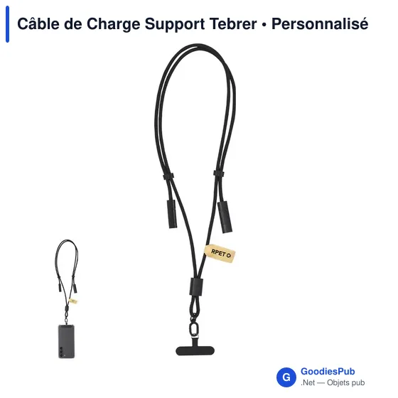 Câble de Charge Support personnalisable avec logo - Tebrer - Image 1