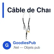 Câble de Charge Support personnalisable avec logo - Tebrer - Miniature 2
