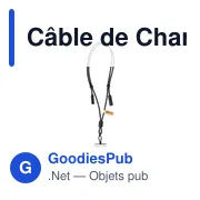 Câble de Charge Support personnalisable avec logo - Tebrer - Miniature 3