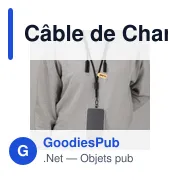 Câble de Charge Support personnalisable avec logo - Tebrer - Miniature 4