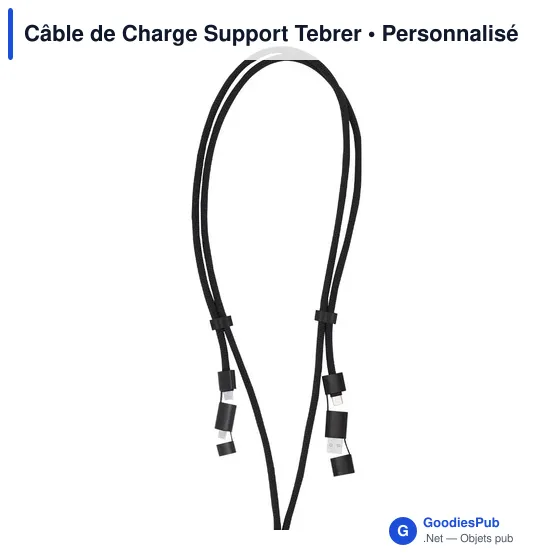Câble de Charge Support personnalisable avec logo - Tebrer - Image 6