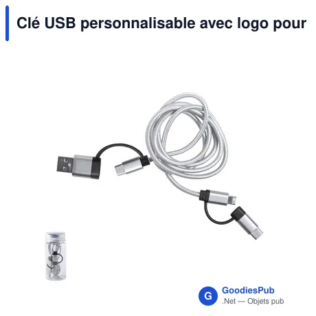 Clé USB personnalisable avec logo pour entreprises