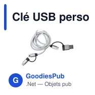 Clé USB personnalisable avec logo pour entreprises - Miniature 2