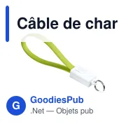 Câble de charge USB/Lightning personnalisable avec logo - Miniature 2