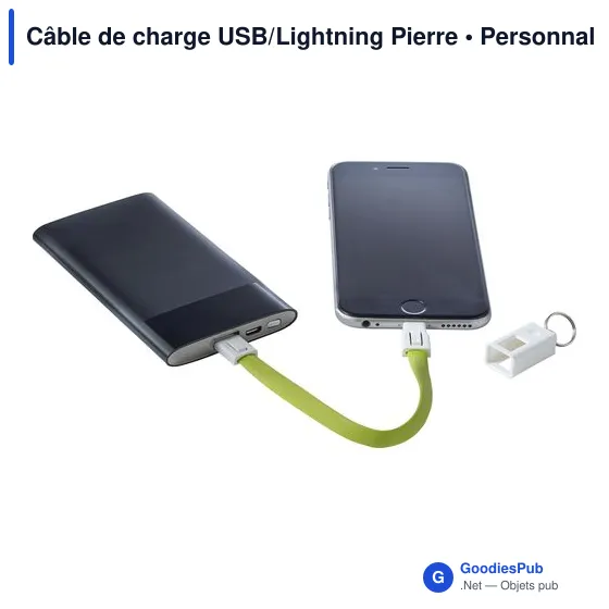 Câble de charge USB/Lightning personnalisable avec logo - Image 12