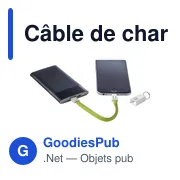 Câble de charge USB/Lightning personnalisable avec logo - Miniature 5