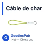 Câble de charge USB/Lightning personnalisable avec logo - Miniature 6