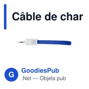 Câble de charge USB/Lightning personnalisable avec logo - Miniature 7