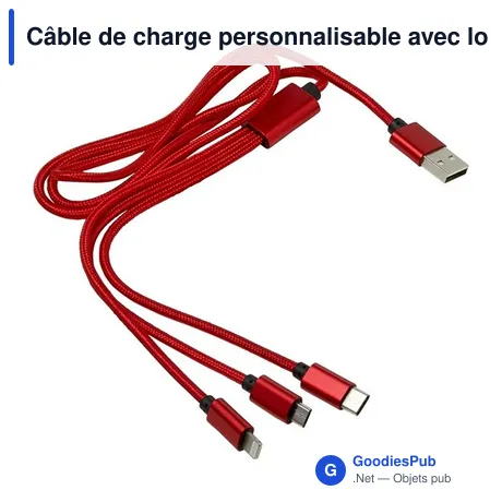 Câble de charge personnalisable avec logo - ZKV970