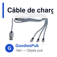 Câble de charge personnalisable avec logo - ZKV970 - Miniature 6