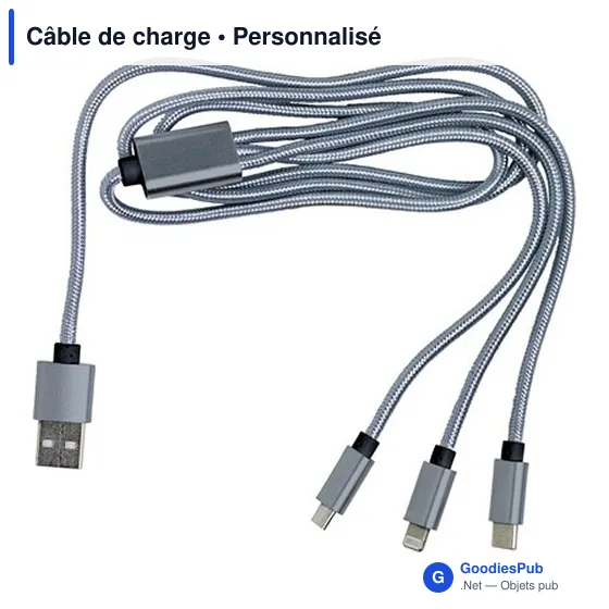 Câble de charge personnalisable avec logo - ZKV970 - Image 6