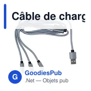Câble de charge personnalisable avec logo - ZKV970 - Miniature 7