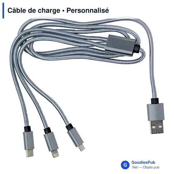 Câble de charge personnalisable avec logo - ZKV970 - Image 7