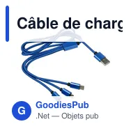 Câble de charge personnalisable avec logo - ZKV970 - Miniature 8