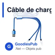 Câble de charge personnalisable avec logo - ZKV970 - Miniature 9