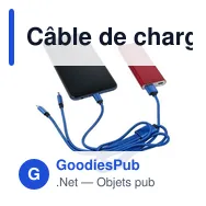 Câble de charge personnalisable avec logo - ZKV970 - Miniature 10