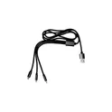 Variante noir - Câble de charge personnalisable avec logo - ZKV970