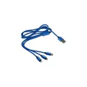 Variante bleu - Câble de charge personnalisable avec logo - ZKV970