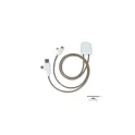 Variante Gris - Câble de charge personnalisable Xoopar en plastique recyclé avec logo - ICE-C
