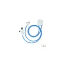 Variante Bleu - Câble de charge personnalisable Xoopar en plastique recyclé avec logo - ICE-C