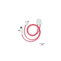 Variante Rouge - Câble de charge personnalisable Xoopar en plastique recyclé avec logo - ICE-C
