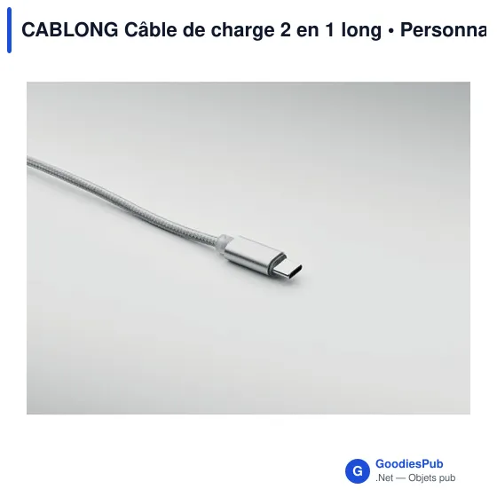 CABLONG Câble de charge 2 en 1 long - Image 4