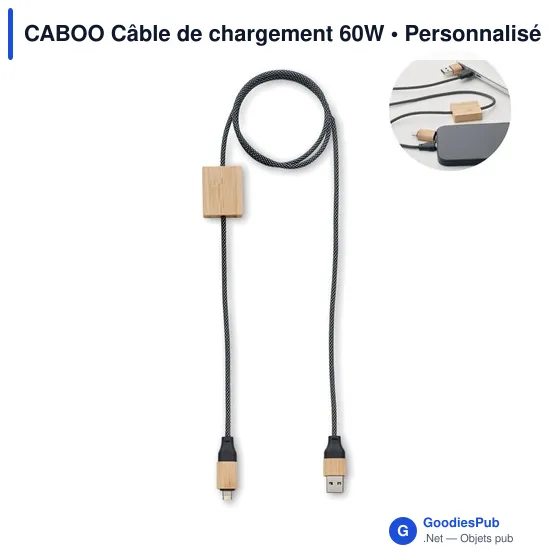 CABOO Câble de chargement 60W - Image 1